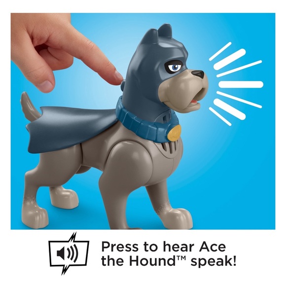 DC League of Super-Pets Talking Ace Poseable Figure with Sounds & Phrases - Picture 7 of 8